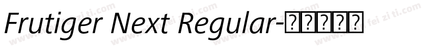Frutiger Next Regular字体转换